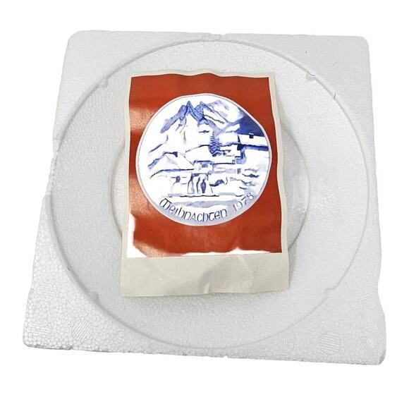 Vtg Christmas Wall Plate "Mittenwald" Bavaria Germany 1978 BAREUTHER Cottagecore - Picture 4 of 12